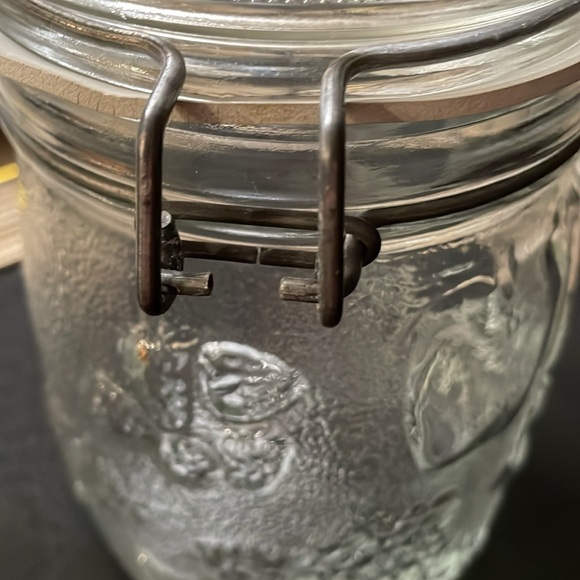 Vtg Wheaton Fruit Embossed Hinged Jar - Picture 4 of 7